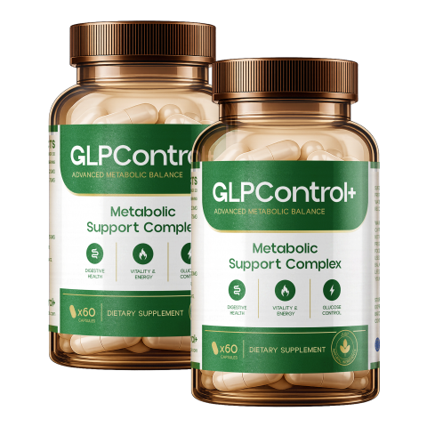 Two bottles of GLP Control+ capsules